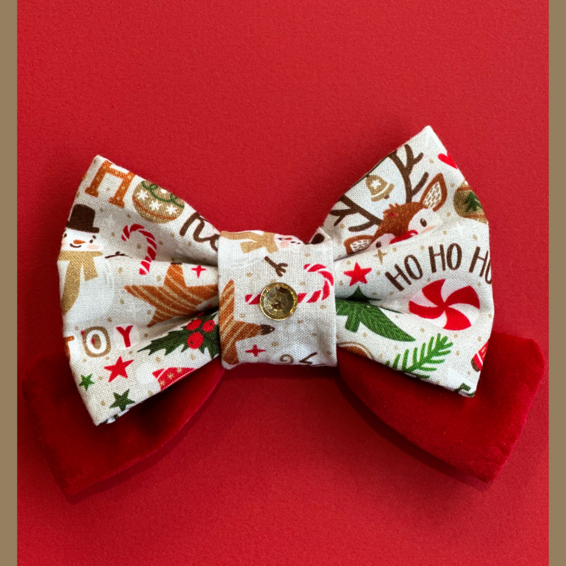 Christmas Bow Tie - Happy Ho Ho Holiday