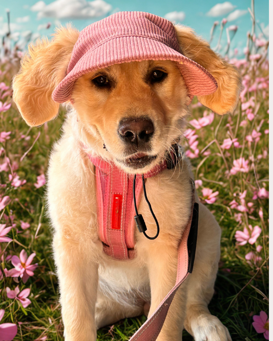 UV-Protective Adjustable The Blush Dog Hat