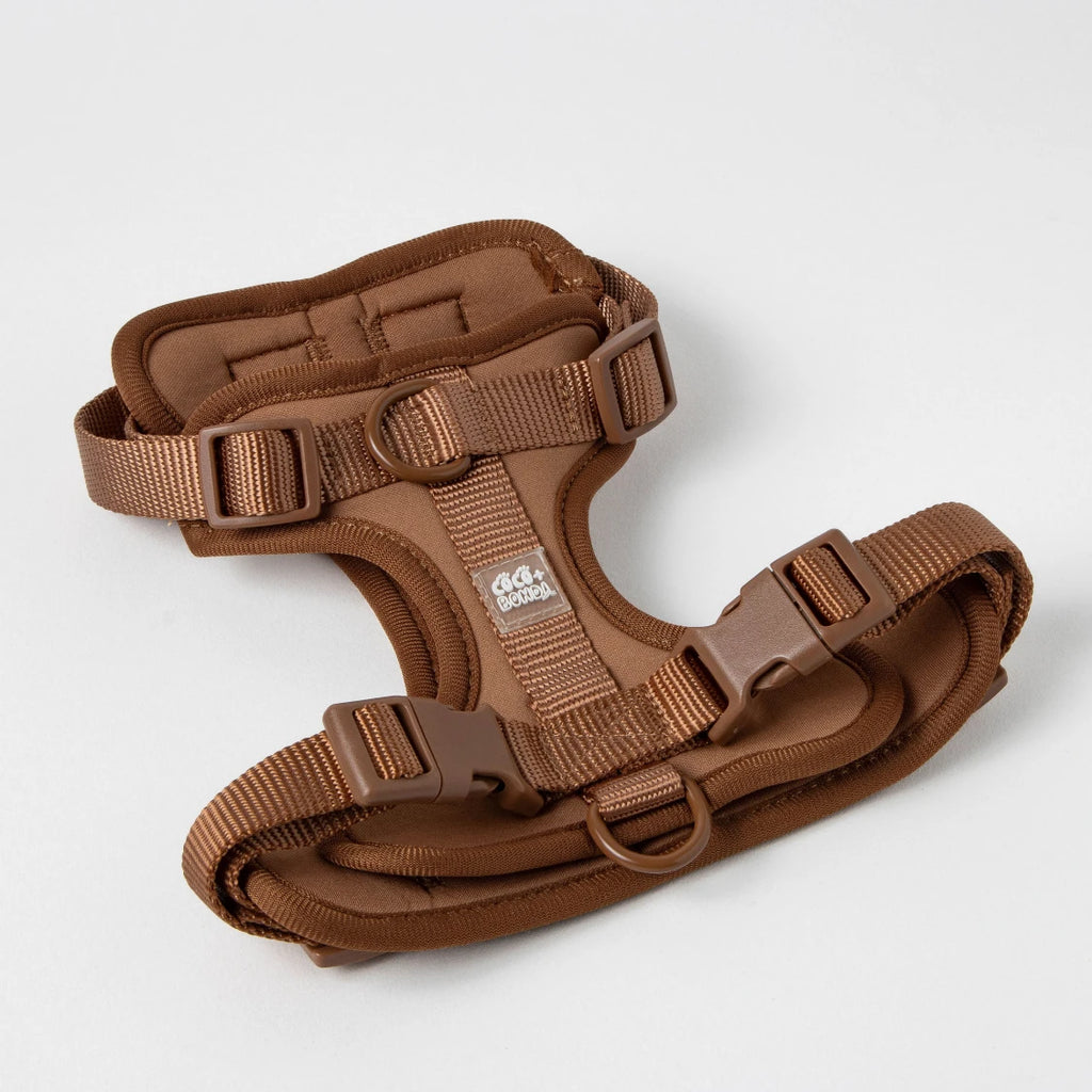 Mocha No-Pull Dog Harness, Adjustable, Breathable & Waterproof