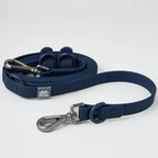 Navy Blue No-Pull Dog Harness & Waterproof Hands-Free Leash Set