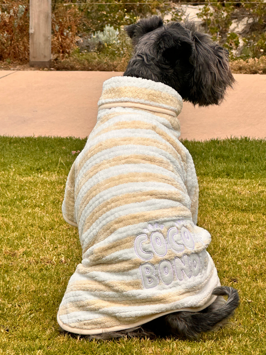 Dog Poncho Towel - Nude