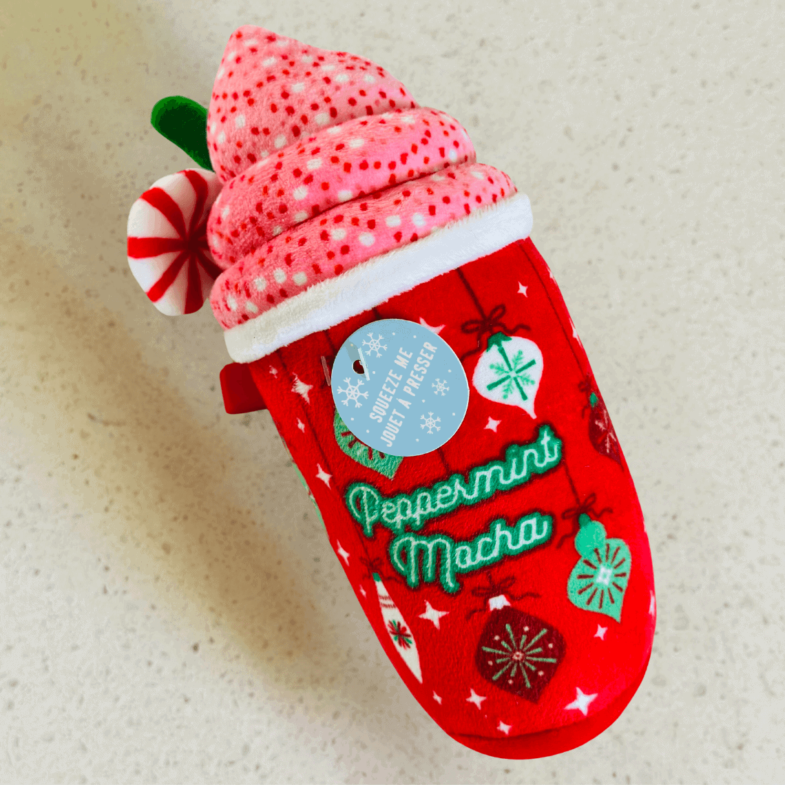 Squeaky Dog Toy - Pawsome Peppermint Matcha