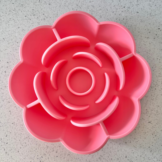 Pick Flower Silicone Enrichment Slow Feeder Bowl