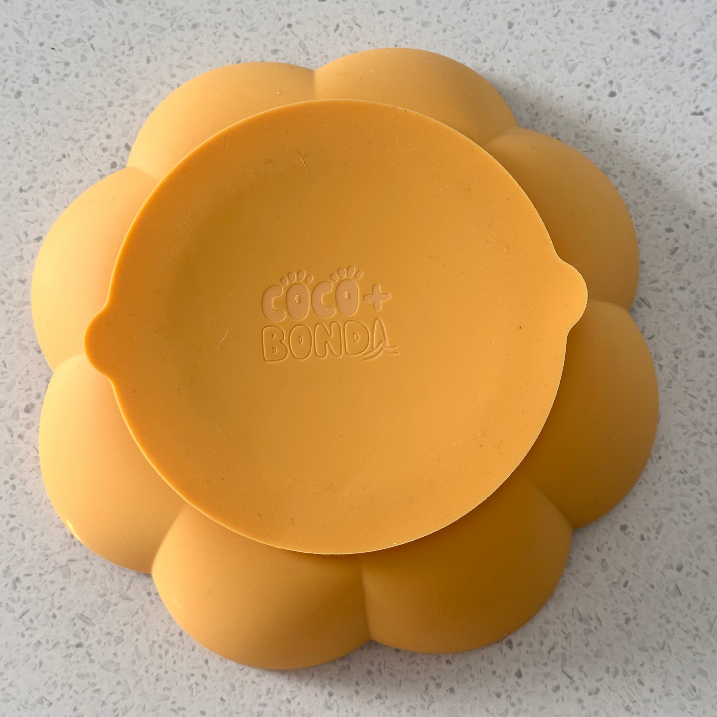 Yellow Sunflower Silicone Enrichment Slow Feeder Bowl