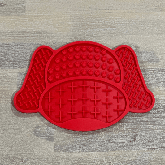 Dog Enrichment Licking Mat - Red