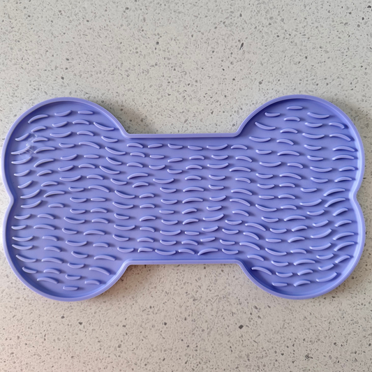 Purple Bone Enrichment Lick Mat